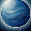 Alien Blue Sky Landscape AI Poster Wall Art (5)