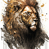 Lion Wall Art Poster A4 Printable