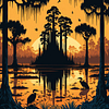 Louisiana Swamp Wall Art Poster (1)