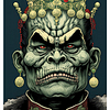 Fantasy Orc King With Skull Crown Wall Art Poster