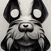 Pencil Drawing Dog Poster 7