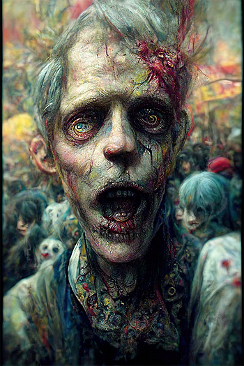 zombie wall art Poster 2