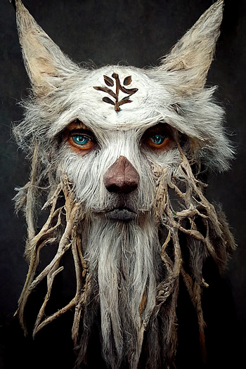 Woodland Fantasy Gamer Wolf Poster