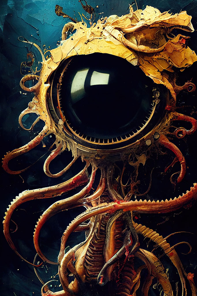 The Opulent Eyeball scifi poster